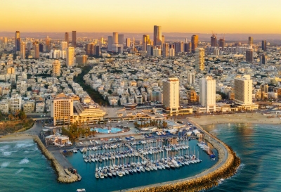 Tel Aviv in Israel Luftaufnahme Aerial (borisbelenky / stock.adobe.com)  lizenziertes Stockfoto 
Información sobre la licencia en 'Verificación de las fuentes de la imagen'